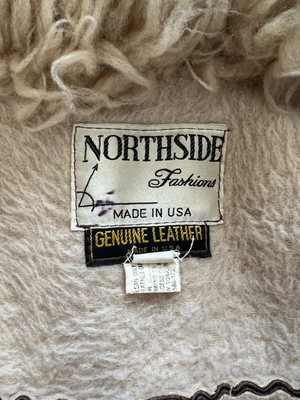 60s Brown Suede Long Trench with Shearling Collar and Fur Lining - Picture 8 of 8